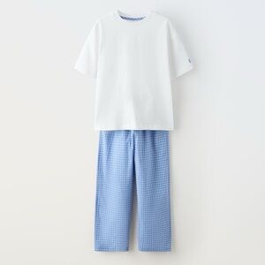 ZARA PLAID MATCHING SET PAJAMAS